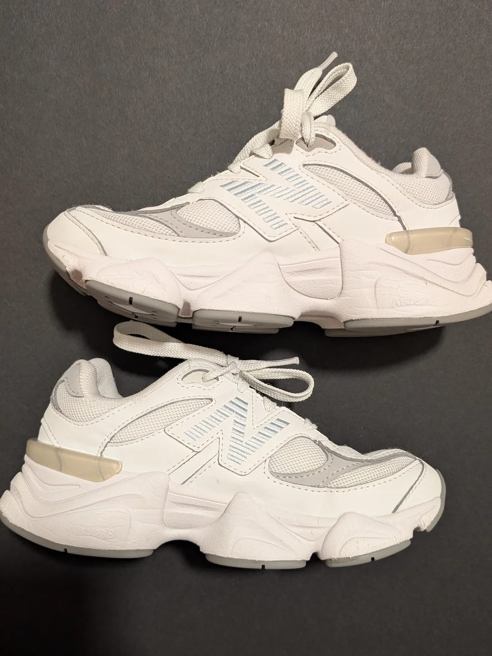 New Balance White Chunky Athletic Sneakers